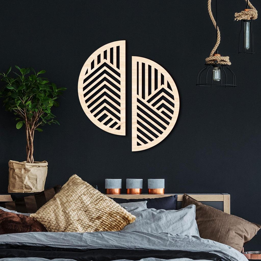 Creative 3D Wooden Wall Art Accent Sculpture Basswood for Cafe Entryway