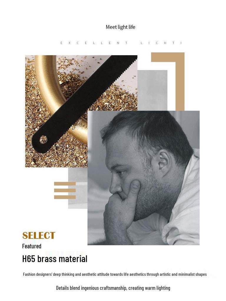 Nordische minimalistische Kupfer-Marmor-Pendelleuchte für Schlafzimmer, Café, Restaurant oder Bar