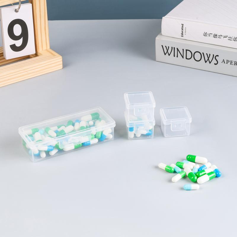 

Коробка для хранения мелких деталей Мини-коробка для фурнитуры Пластиковая коробка из твердого пластика PP Маленькая коробка Прозрачная коробка для коммерческой упаковки 10pcs