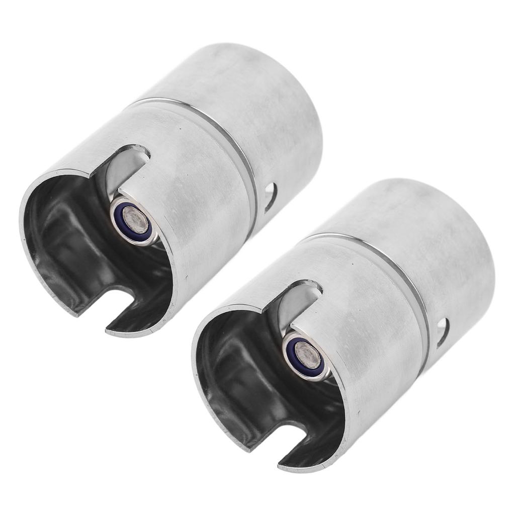 2pcs Drop In Swivel Rod Holder Adapter 304 Stainless Steel 360 Degree Fishing Pole Converter for 1‑9 16in Rod Holder