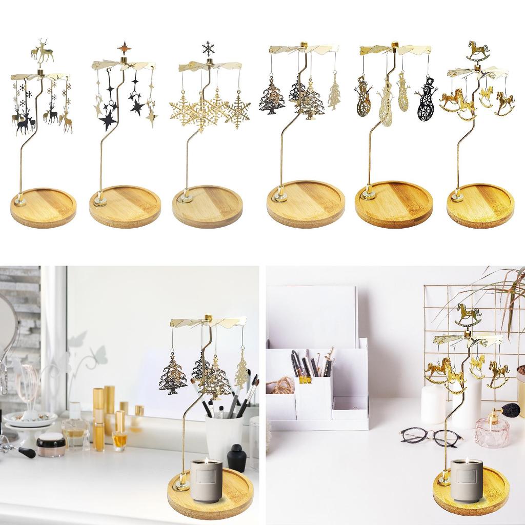 Rotační svícen Fotografie Domácí dekorace Ornament Čajová svíčka Svícník do obývacího pokoje Krb Domov Svatba Stolní