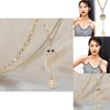 Titanium Stylish Steel Necklace With Encrusted Smiley Face Women For