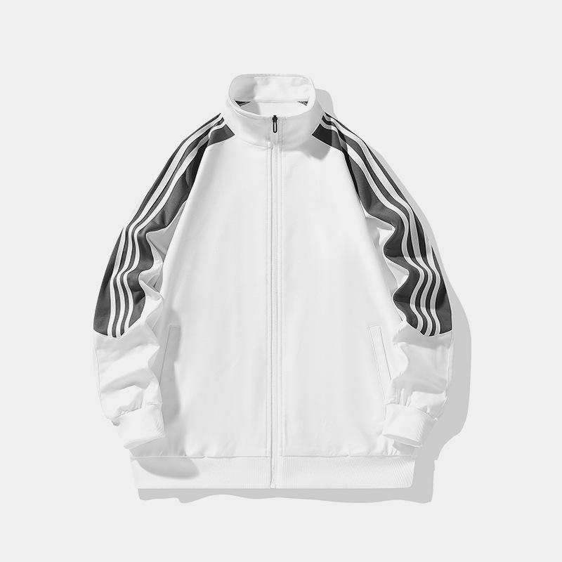 Couple Hoodie Men s Jacket Three Bar Hoodie Cardigan Top Men s Cardigan Jacket XXXXXL белый