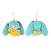 Kawaii Hatsune Miku Summer Duck Float Plush Keychain Miku Merchandise Anime Cartoons Plush Keychain Holiday Gift for Girlfriend
