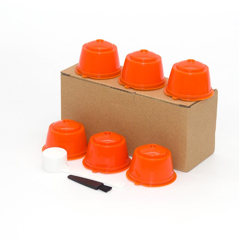 6-Pack Coffee Capsule Cups for DOLCE GUSTO with Filter Box Set