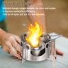 Mini Réchaud à Alcool Pour Camping Réchaud à Bois Portable 2 en 1 Pour Randonnée Sac à Dos Urgence Extérieur Café