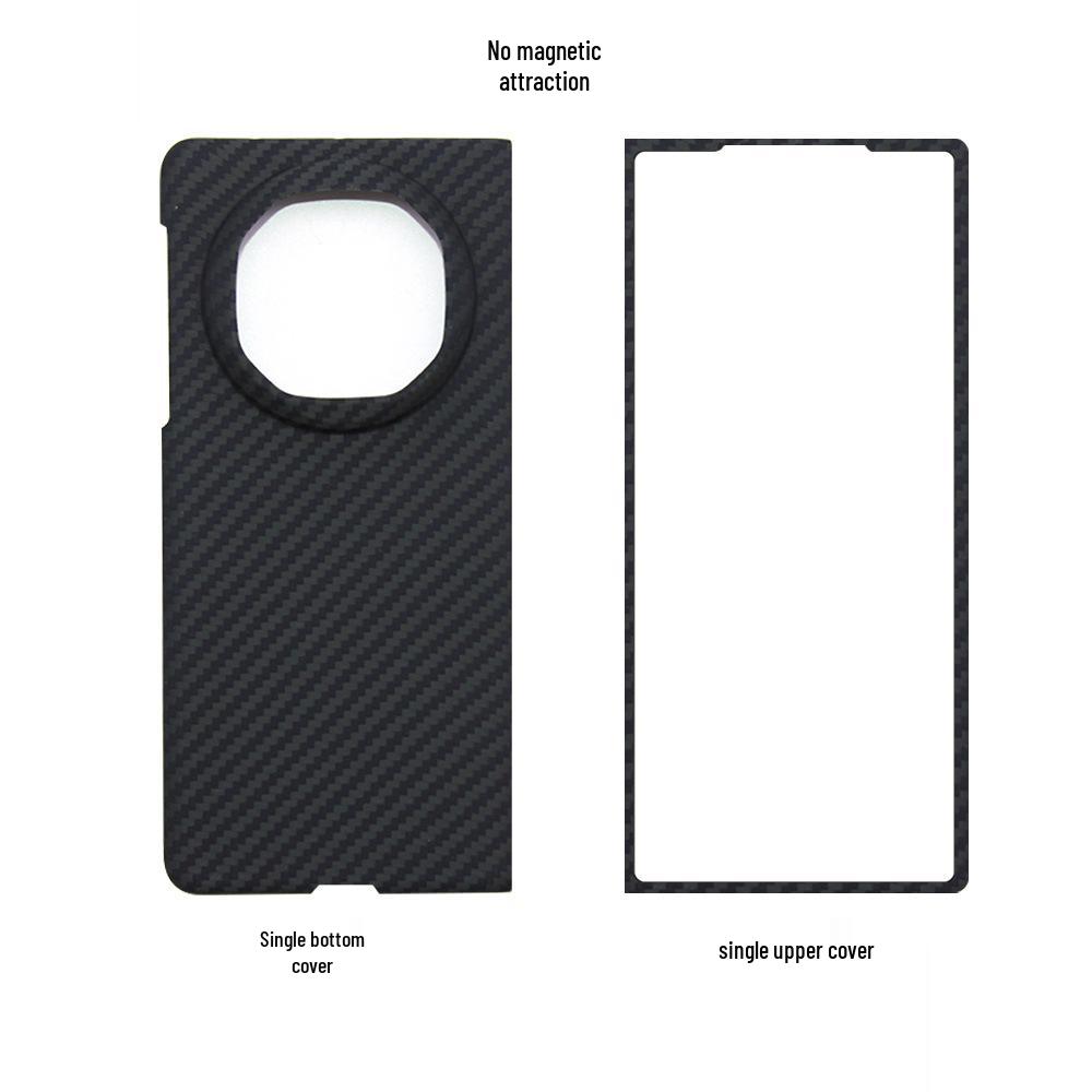 Kevlar Aramid Fiber Magnetic Case for Huawei Mate X6 - Carbon Fiber, Lightweight, Durable, Lychee Texture Huawei Mate X6 Single Bottom Cover
