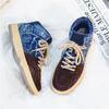 Spring Autumn Denim Casual Shoes Men Outdoor Fit Sneaker Male Flats Shoe Canvas High Top Botas Lace Up Ankle Boot Footwear