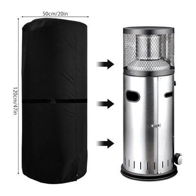 Heater Cover Outdoor Patio Furniture Covers Oxford Cloth Waterproof Snowproof Dustproof UV-Resistant Heater Protector for Garden