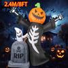 Inflatable Toy Pumpkin Tomb Ghost Halloween Inflatable Model Luminous Inflatable Model Halloween Atmosphere Decoration Model