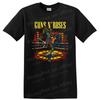 Guns N Roses Skeleton Rock Band T Shirt W/ Vintage Concert Graphic Designs Tee