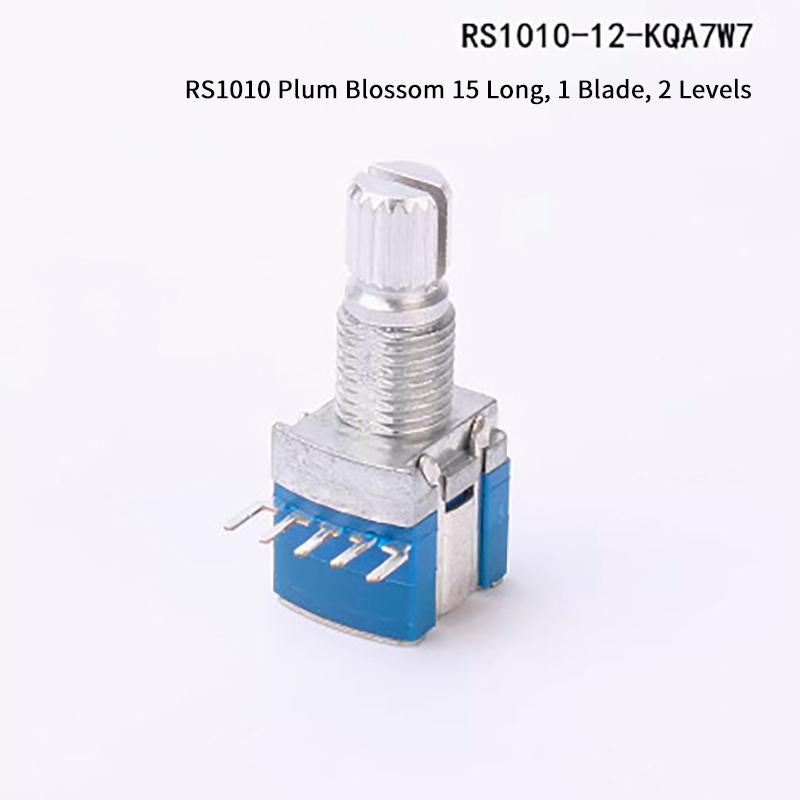 2Pcs Gear Change Switch Diy Accessories 1 Pole 2/3/4/5/6 Position 2 Pole 2/3/4 Position Rs1010 Band Switch Rotary Switch
