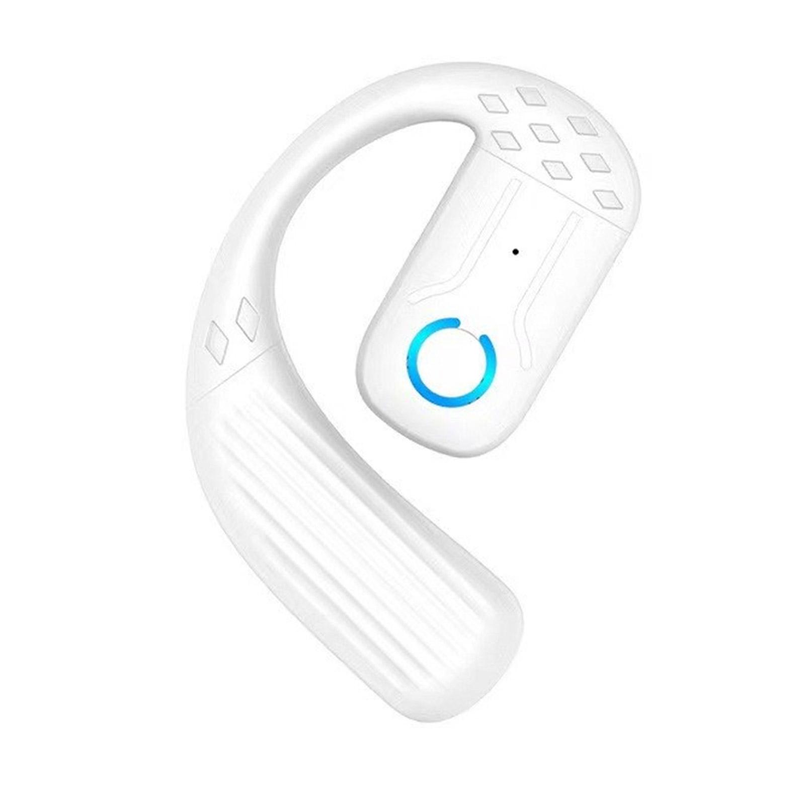 

Noise Reduction Headset Wireless Earbuds Headphones Over Ear Buds Bluetooth-compatible Earpiece Single Ear Earpiece білий