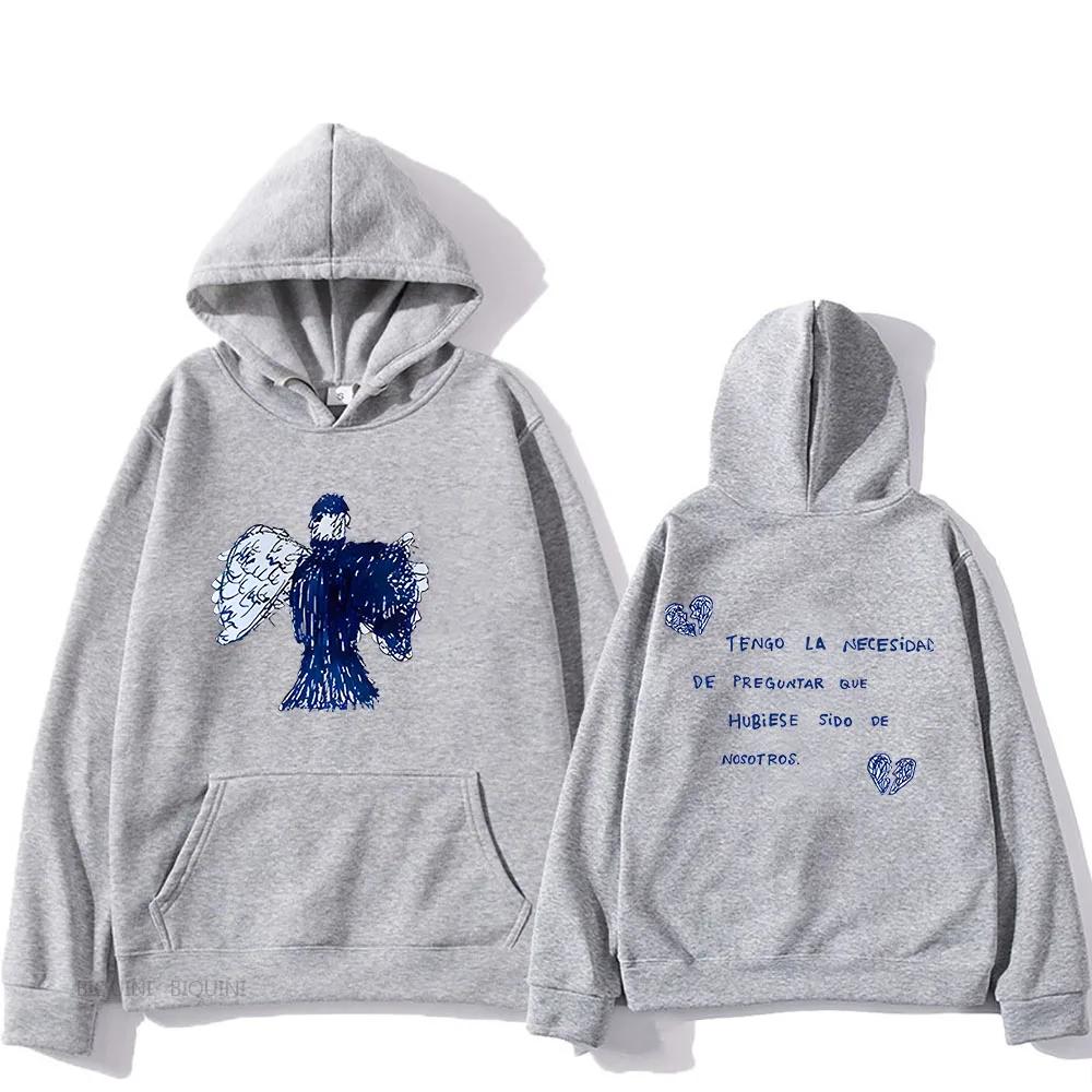 Milo J Hoodie with Pocket Gothic Hooded Sweatshirt for Autumn/Winter Fleece Clothing Sudaderas Con Capucha Punk Hoody