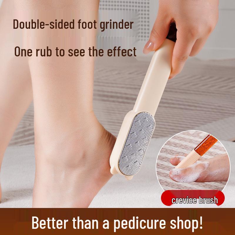 Dual Foot File: Remove Dead Skin & Calluses - Home Pedicure & Heel Scraper Tool
