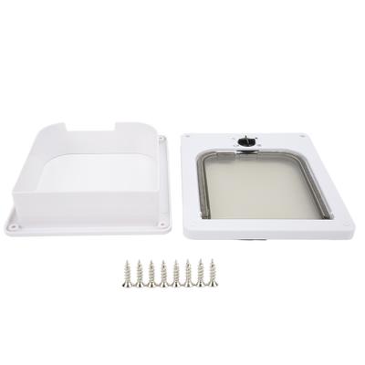 Cat Door Weatherproof 4 Modes Rotary Switch Control Interior Exterior Cat Door for Pets CatsXL