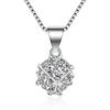 Weihua Silver-Plated Korean Style Christmas Love Cube Pendant Necklace for Women