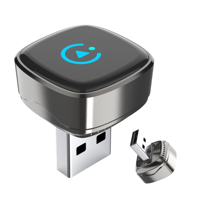 2in1 Wireless Car Play Adapter Converts Corded to Wireless with Bluetooth-compatible 5.4 and WiFi for Car Connection