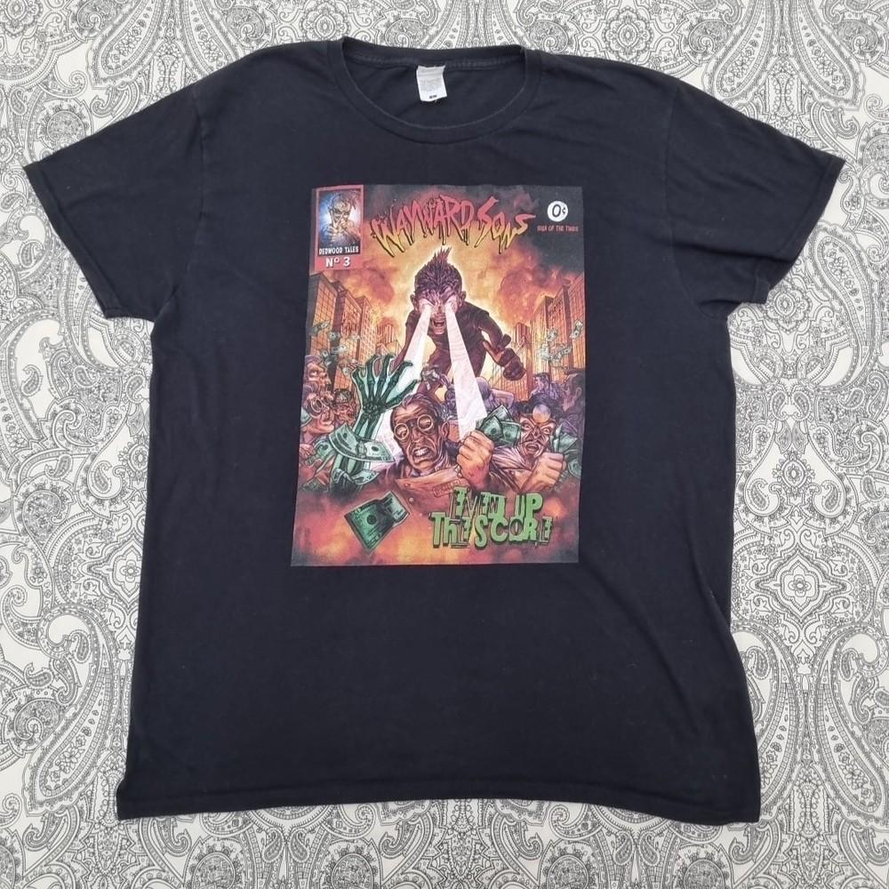 Wayward Sons - Even Up the Score - Large - Fruit of the Loom - T-Shirt - VGC