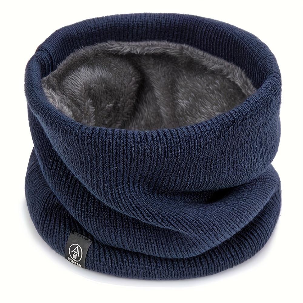 1pc Winter Sports Knit Scarf Integrated Mask-100% Polyester Thickened Warmth Multifunctional Neck Gaiter for Outdoor Activities