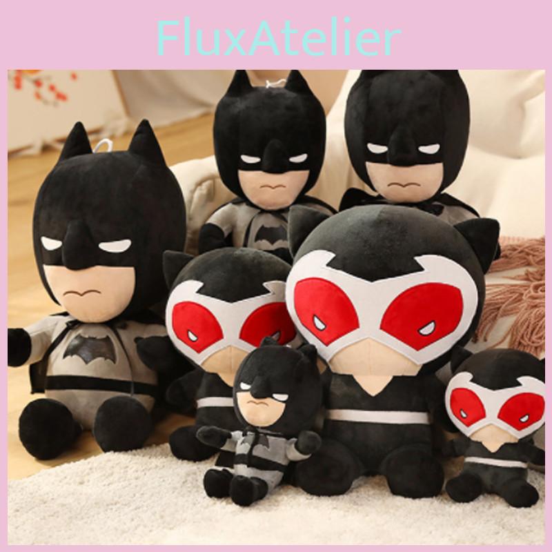Dc Batman Plush Toy Soft Stuffed Doll Kids Fans Gift Black Red Anime Factory