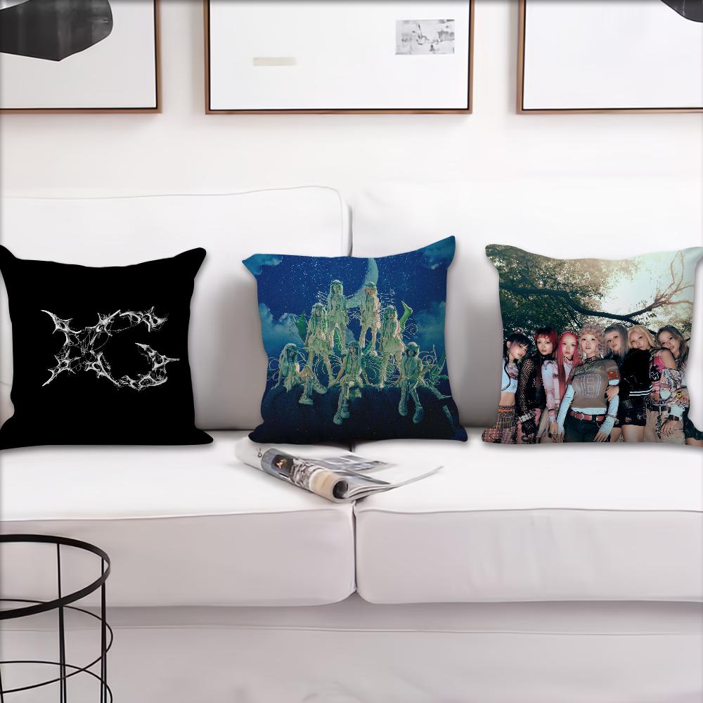XXG Pop Singer Hot Music cushion cover Pillow Case Square Cushion Room Bedroom Headboard Sofa Living Backrest Nap Time