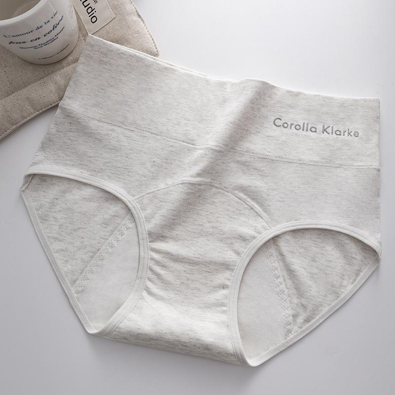 Plus Size Female Pure Cotton Menstrual Period Leakproof Middle Waist Triangle Briefs