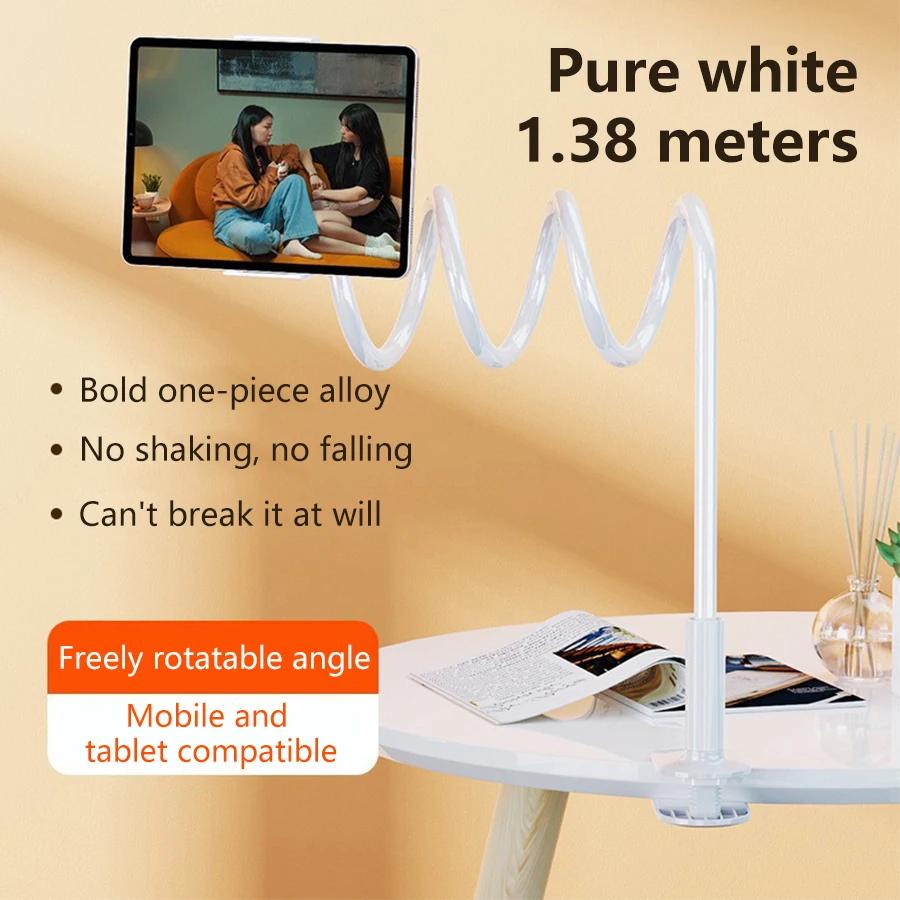 

Универсальный держатель для мобильного телефона, гибкий ленивый держатель, регулируемый зажим для мобильного телефона, домашний держатель для смартфона, настольная подставка для кровати, основание, поддержка белый