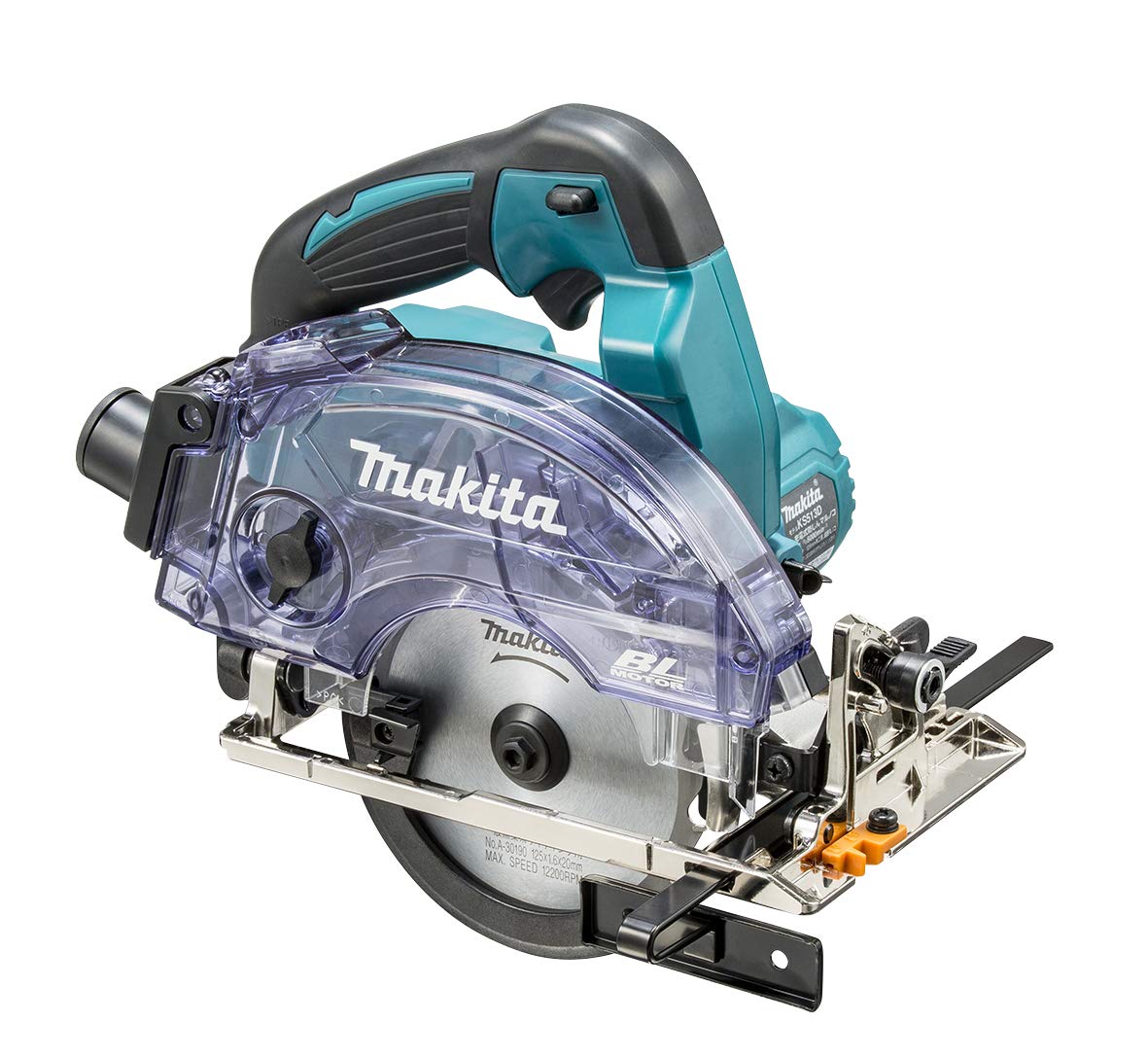 

Makita 125 мм акумуляторна пилозахищена циркулярна пила 18V6Ah з 2 і футлярами KS513DRGX, зарядний пристрій,