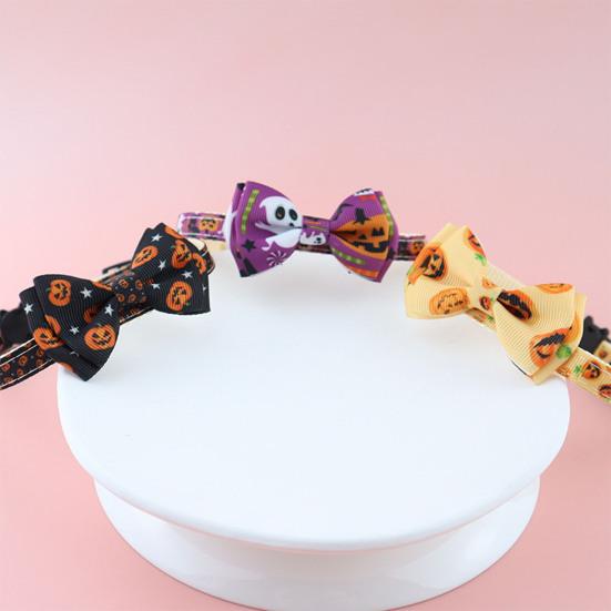 Cat Collar Cartoon Pattern Adjustable Easy-wearing Wear Resistant Quick Release Enhance Atmosphere Polyester