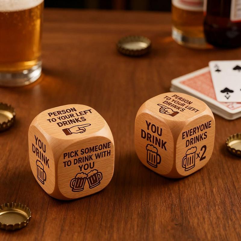 Handmade Wooden Decision Dice Dual Purpose For Quilting Sewing & Book Reading Lover Engraved Choice Cube Funny Desk Decor Gift