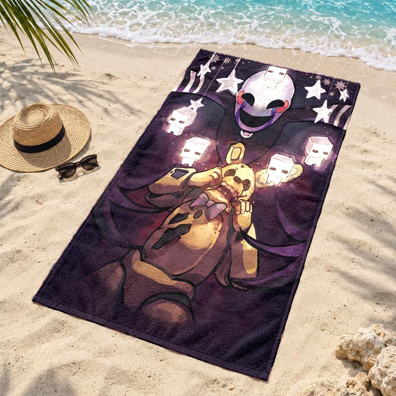 Five nights at freddy Microfiber Beach Towel Quick Dry Sand Free Lightweight Beach Towels for Travel Swimming Camping