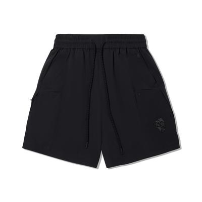 Li Ning X Jackie Chan Collaboration Kung Fu Series Solid Color Mid Waist Drawstring Breathable Versatile Five Point Casual Shorts Men Shorts AKSV073-3