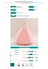 Girls' Formal Princess Mesh Dress with Appliques