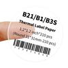 230Pcs DIY Self-Adhesive Label Transparent Thermal Printing Paper Name Tag Sticker  School Supplies