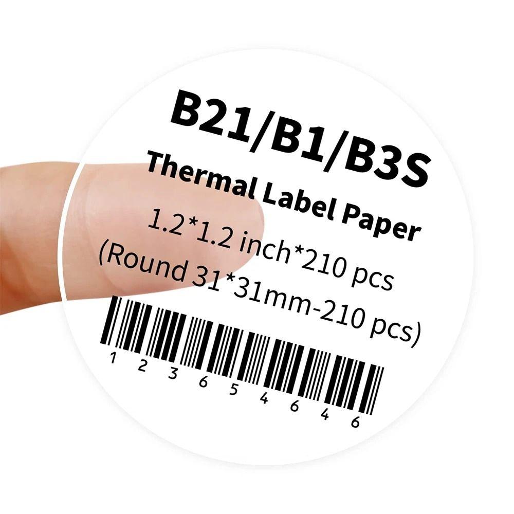 230Pcs DIY Self-Adhesive Label Transparent Thermal Printing Paper Name Tag Sticker  School Supplies