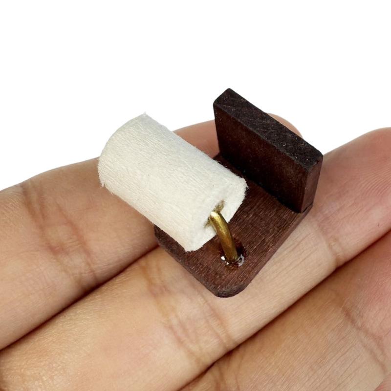 1:12 Puppenhaus Miniaturmöbel Papierhandtuchhalter Toilettenpapier Modell Puppenhaus Badezimmerszene Zubehör Rollenspielzeug