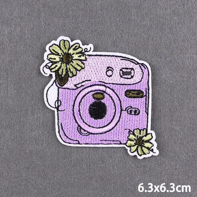 Purple Style Iron On Patch Thermoadhesive Patches For Clothes Anger Baby Girl Embroidery Patch For Hat/T-Shirt Fusible Sewing