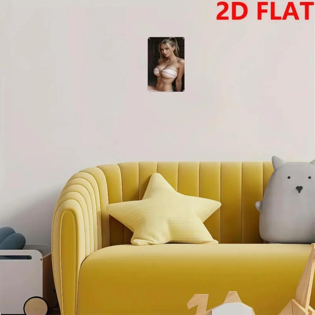 Placă Metalică Vintage Cutie de Conservă Găuri Pre-perforate pentru Decor de Perete, Cameră de Bărbați Bar Cameră de Jocuri Artă Retro