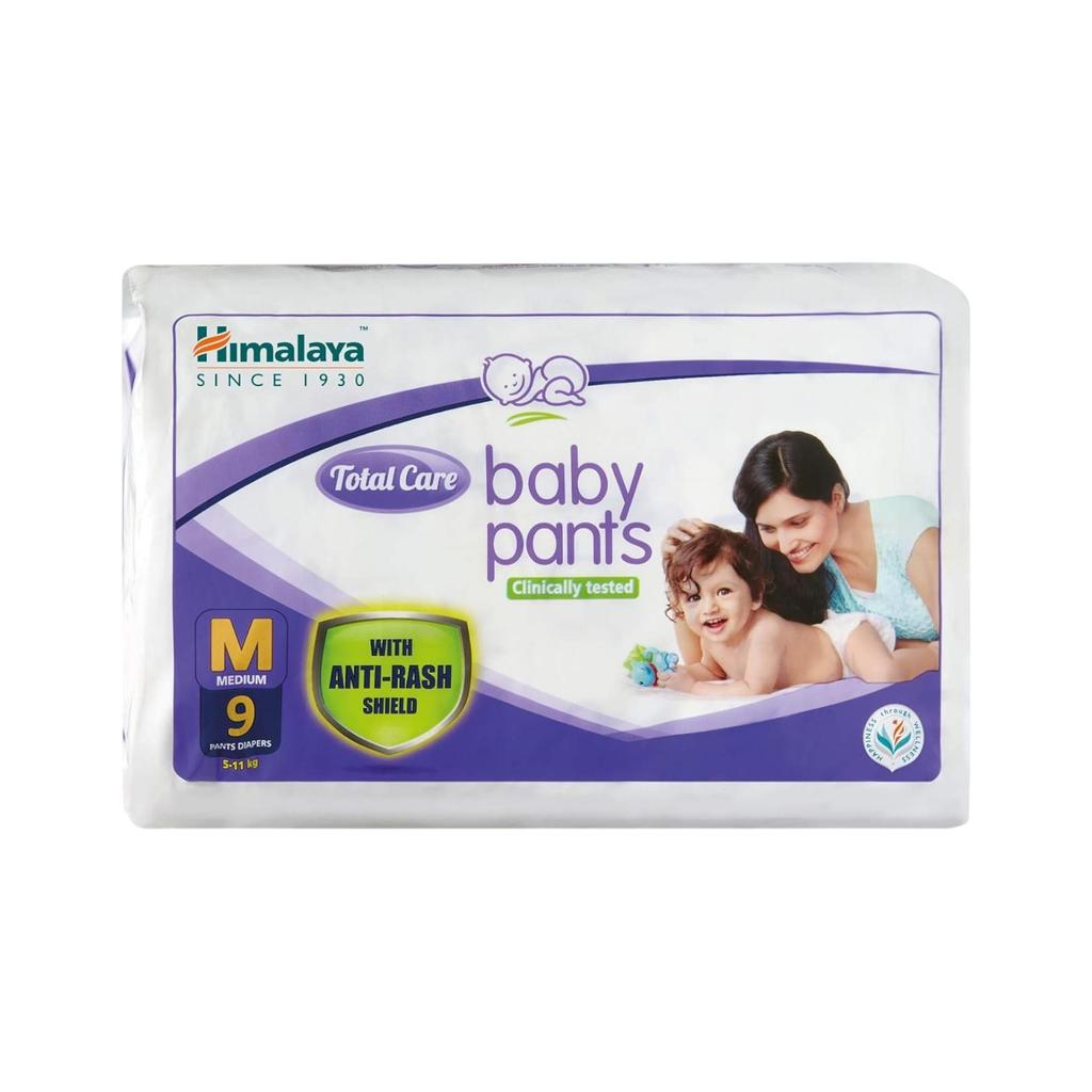 Himalaya Total Care Baby Pants Windeln Medium 9 Stück Weich Saugfähig Säuglingsschutz