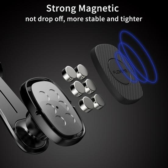 Magnetic Car Dashboard Rotating Phone GPS 360 Degree Holder Curved Arm Stand