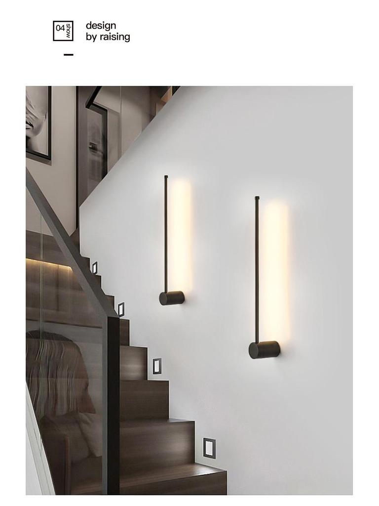 Creative Minimalist LED Wall Light for Hallway, Bedroom, Living Room, Study, and Staircase