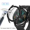 Tempered Glass Cover PC Dial Scale Protective Case For Huawei Watch GT 2 46mm Full Cover Screen Protector Smartwatch Accessories