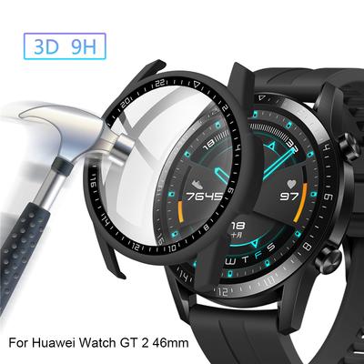 Tempered Glass Cover PC Dial Scale Protective Case For Huawei Watch GT 2 46mm Full Cover Screen Protector Smartwatch Accessories