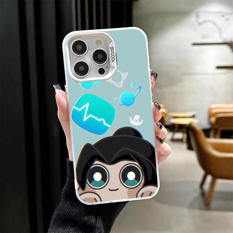 V-Valorant Cute Catoon Soft Phone Case for iPhone 15 16 17 Pro Max 17Air 16E 14 Plus 13 12 Mini Shockproof Cover Back Shell