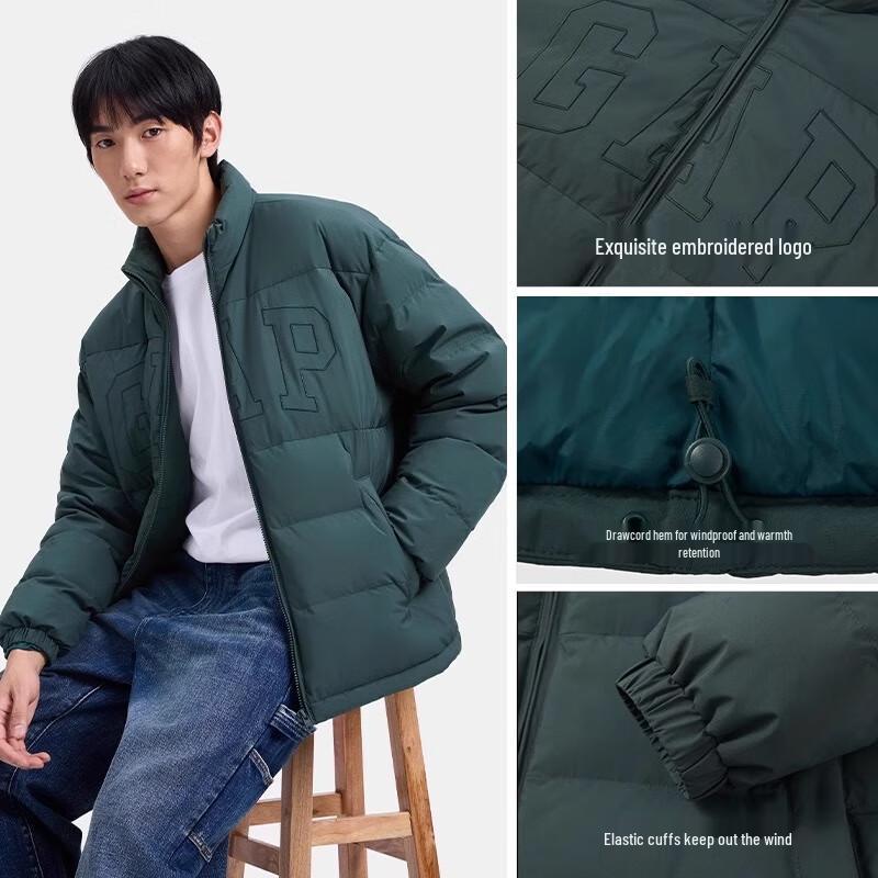 Gap Unisex American Style Windproof Stand-Collar Down Jacket