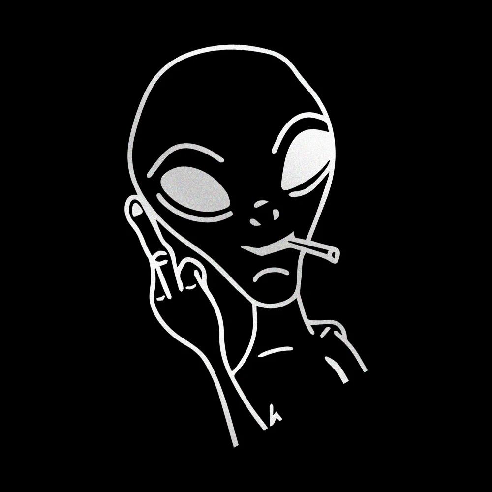 Alien Car Styling Reflective PVC Stickers Auto Whole Body Window Windshield Stickers Vehicles Motorcycle Exterior Accessories