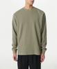 Musinsa Standard Waffle Relaxed Crew Neck Long Sleeve T-Shirt [Sage]