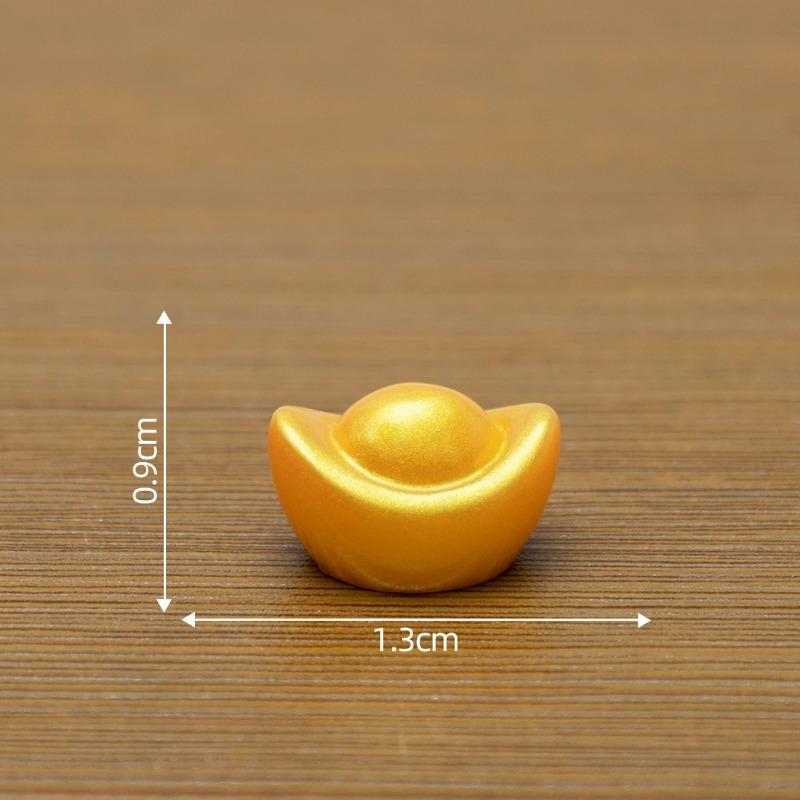 New Year's Wealth-attracting Golden Large Medium and Small Ingots Decorative Accessories Mini Desktop Miniature Ornaments