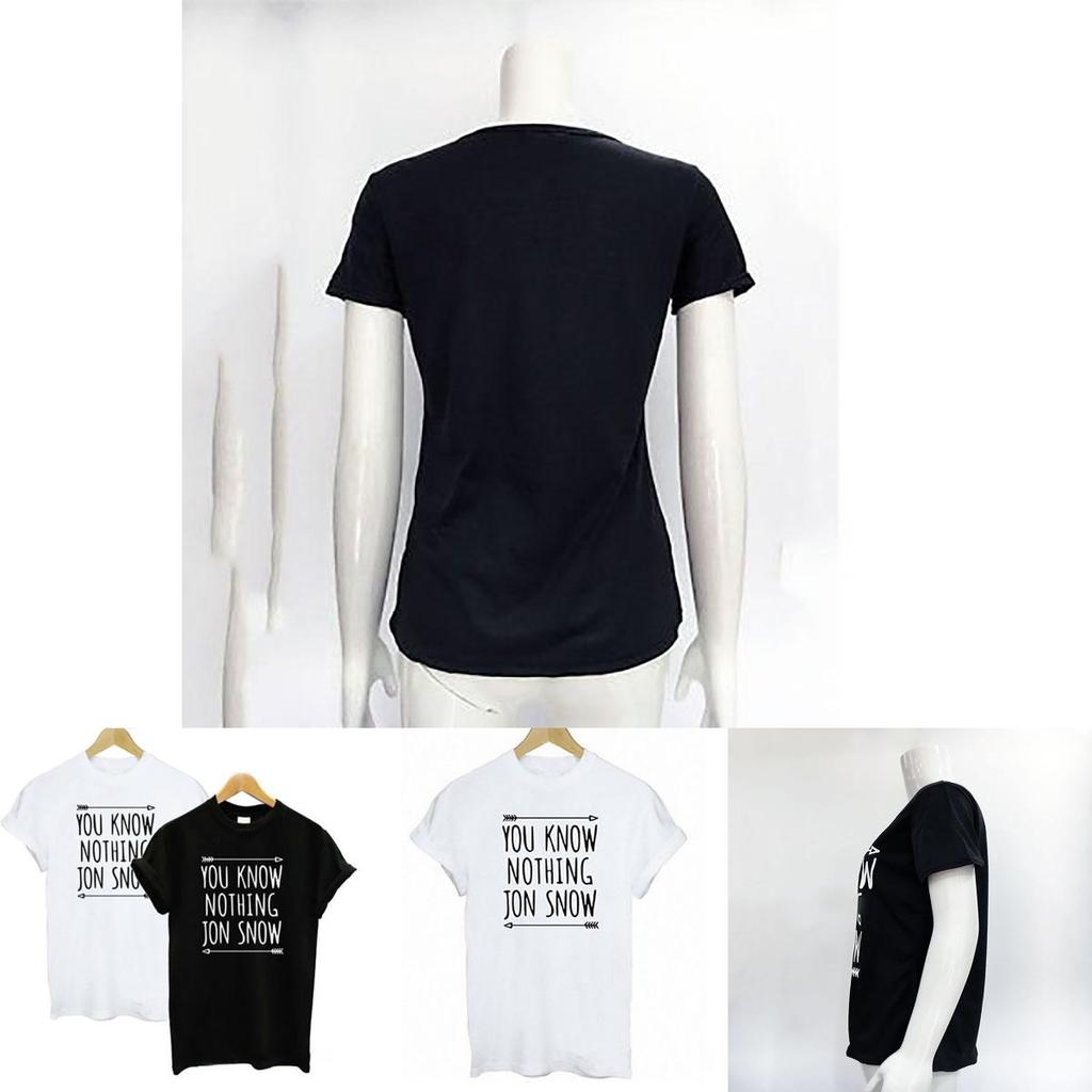 Premium Quality Women T-shirts Game Of Thrones Short Sleeve Letter Design